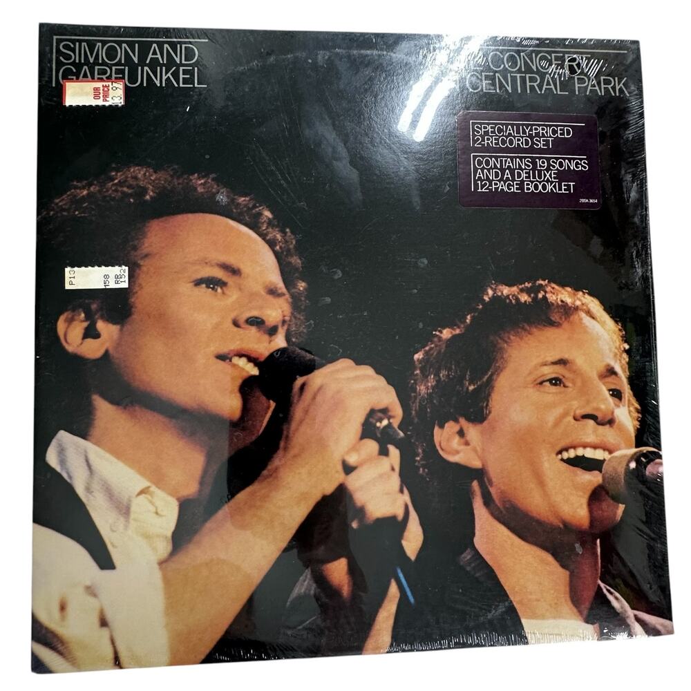 Simon And Garfunkel 2-Record Set The Concert In Central Park SEALED LP New